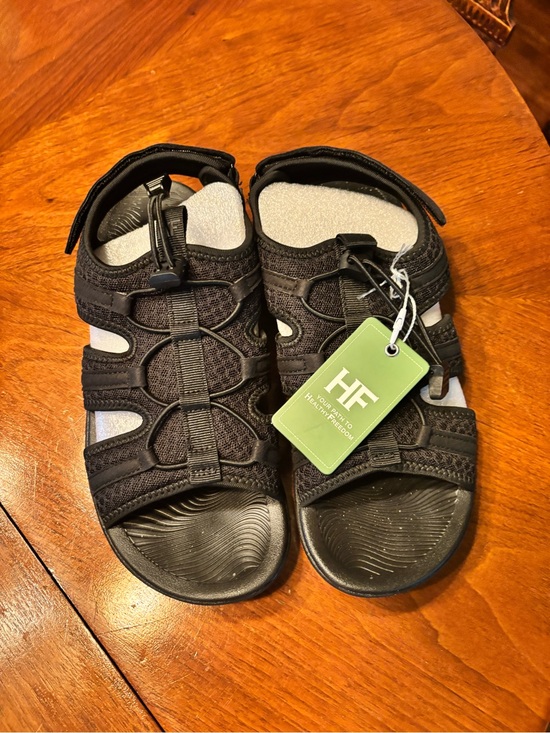 Hike Footwear Shoes - HF Black Women's Comfort Trail Sandals